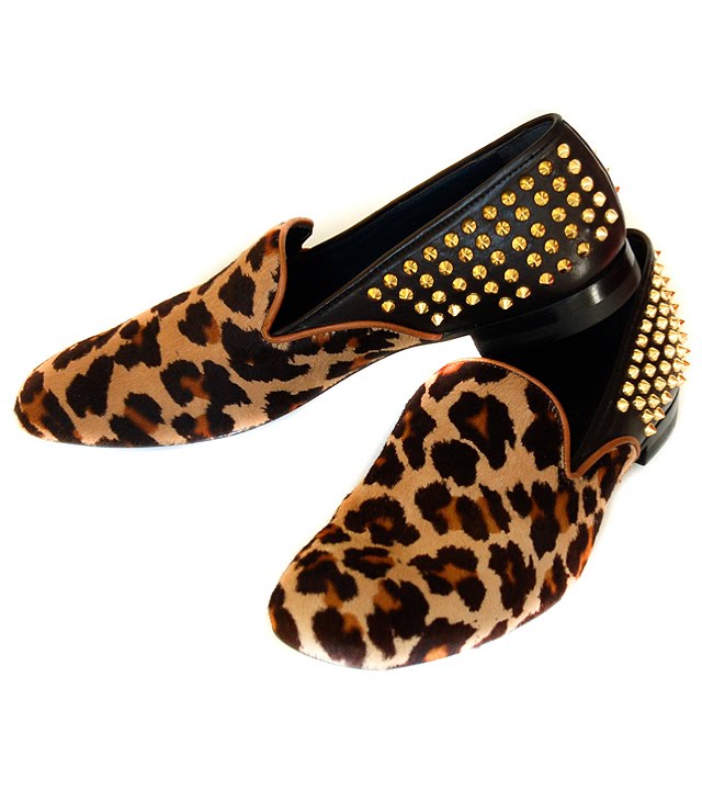 mens leopard skin shoes